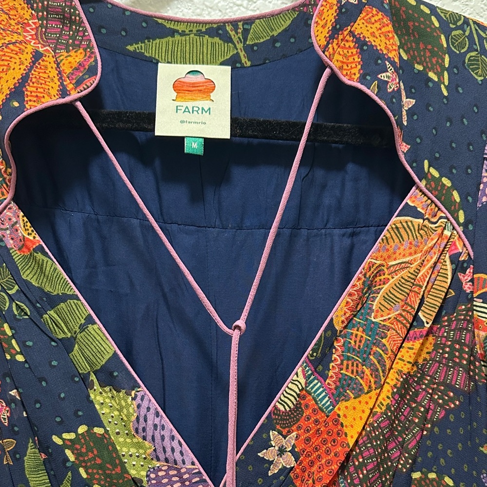 FARM Rio Multicolor Floral Long Sleeve Dress - Picture 4 of 9